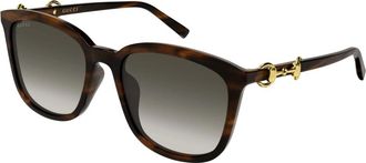 Gucci Sunglasses, unisex, Brown, Size: 56 MM Gg2057Sk Sunglasses