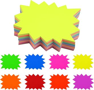 OEM 160 Etiquetas De Precio De Papel De 16x12,4 Cm, 8 Colores, Para Tiendas Minoristas, Supermercados Y Mercados