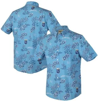 Reyn Spooner Mens Reyn Spooner Light Blue Kansas City Royals Kekai Performance Button-Up Top at Nordstrom, Size Medium