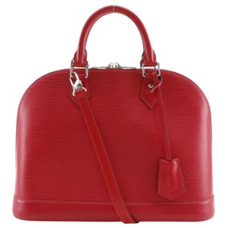 Louis Vuitton Alma Epi Red Leather Handbag (Pre-Owned)