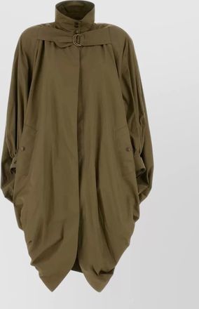 Chlo&eacute; cotton belted cape coat