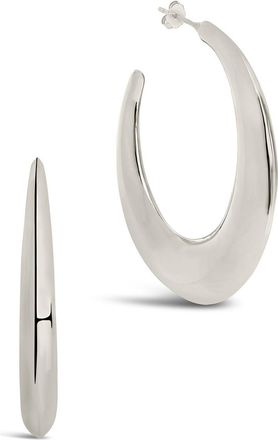 Sterling Forever Trixie Tube Hoop Earrings