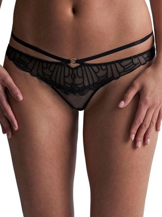 Aubade Womens LIndomptable Mini Brief Afterdark - Black Polyamide - Size Large