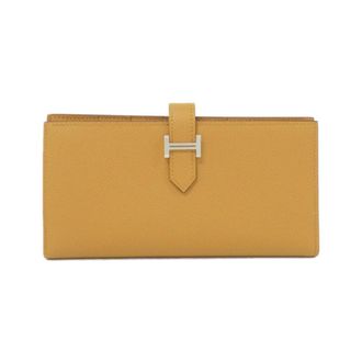 Herm&egrave;s Brown Epsom Leather Long Wallet (Bi-Fold) (Pre-Owned)