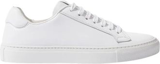 Scarosso Cecilia Classic leren sneakers - Dames - Sneakers - Wit - 40 EU - Leer - Schoenen