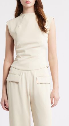 Odd Muse The Ultimate Muse Cap Sleeve Top in Oat at Nordstrom, Size X-Large