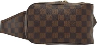 Louis Vuitton Geronimos Brown Canvas Clutch Bag (Pre-Owned)