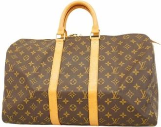 Louis Vuitton Vintage, unisex, Bruin, ONE Size, Pre-owned Weekend Bag