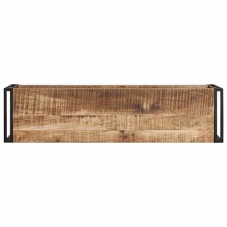 Berkfield Home TV Cabinet 120x30x40 cm Rough Mango Wood in Brown | Size: 120 x 30 x 40 cm