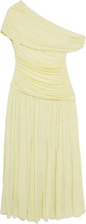 SIMKHAI Rhiannon gedrapeerde midi-jurk - Geel