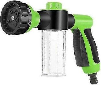 2B Garden Hose Foam Sprayer, 8 Patterns Nozzles High Pressure Watering Sprayer Soap Dispenser With Soap Tank For Washing Car Pets Shower