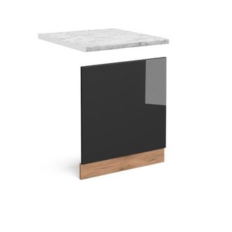 Vicco Panel Frontal R-line, Antracita Alto Brillo, 60 Cm, Et M&aacute;rmol