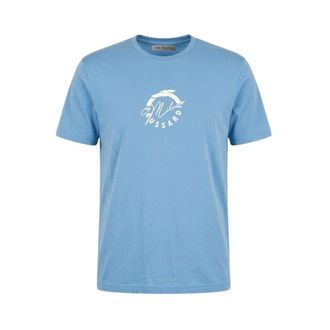Trussardi Milano Signature Tee - - Tops - Uomo - Blu - S