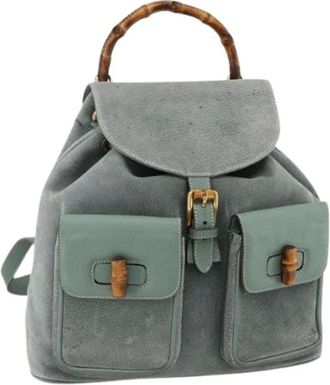 Gucci Pre-owned Backpacks, female, Green, Size: ONE SIZE Pre-owned Vintage Backpack