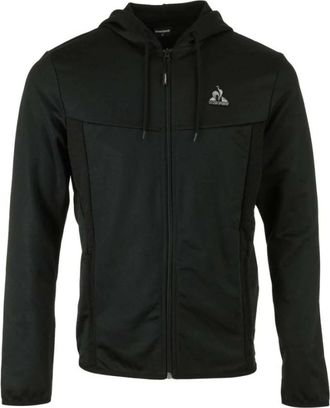 Le Coq Sportif Tech SP FZ Hoody - Heren - Vesten met rits - Zwart - L - Katoen - Hoodies & sweatvesten