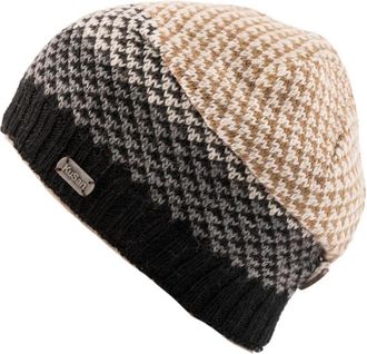 KuSan 100% Wool Button Down Beanie Hat (OneSize) PK1329 (Black)