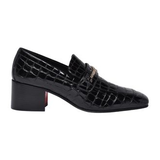 Christian Louboutin MJ Spazzolato Loafer - Dames - Loafers - Zwart - 39 EU - Leer - Schoenen