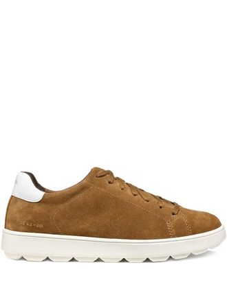 Geox Spherica ECUB-1 suede lace-up sneakers - men - Fabric/Rubber/Polyurethane/Suede - 44 - Brown
