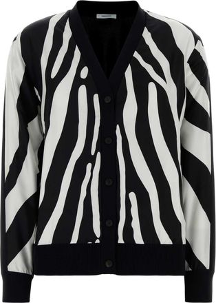 Ferragamo Black Viscose Cardigan