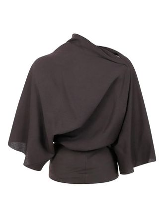 Rick Owens Top met col - Bruin