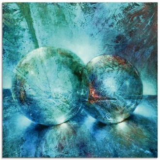 Artland Glasbild »Zwei blaue Murmeln_« Muster 1 Stk. tlg. in verschiedenen Grössen