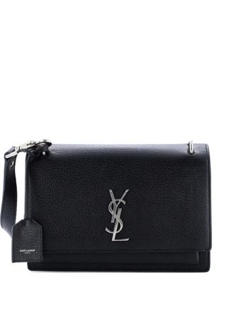 Saint Laurent Sunset Satchel Leather Medium crossbody bag - Black