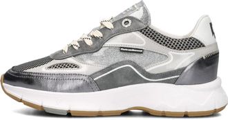 Floris Van Bommel Zilveren Chunky Sole Sneakers Sfw-10101 - Dames - Sneakers - Grijs - 37 1/2 EU - Wol - Schoenen