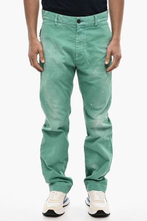 Dsquared2 Pantaloni Chino in Effetto Vintage Con Tasche a Toppa Dsquared2