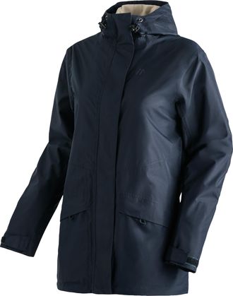 Maier Sports Outdoorjacke MAIER SPORTS Brocken Long W, Damen, Gr. 34, blau (dunkelblau), 100% Polyester, Jacken Outdoorjacke, Damen Jacke wasserdicht, Funktionsjac
