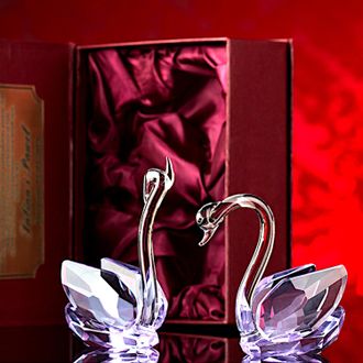 OEM Hermosos Cisnes De Cristal, S&iacute;mbolo De Amor, Regalo Para Esposa O Novia Para Cumplea&ntilde;os, Aniversario De Bodas O San Valent&iacute;n, Con Estuche Decorativo