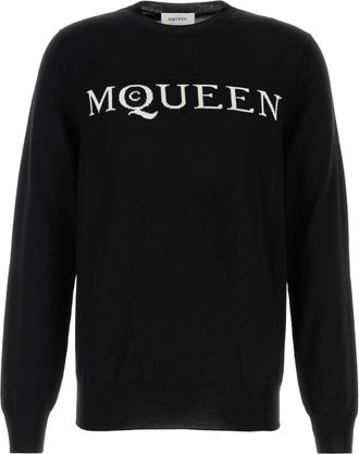 Alexander McQueen Zwarte Woltrui