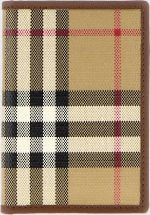 Burberry Vintage Check and Calf Leather Bifold Card Holder