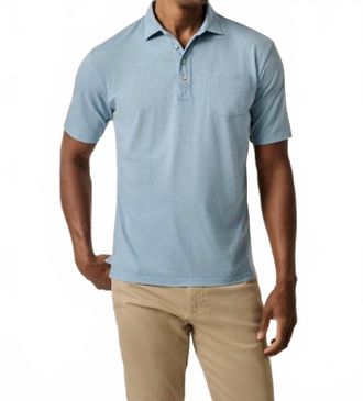 Johnnie-O Coastal Wash Polo In Maliblu