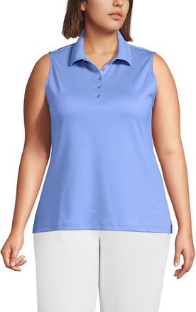 Lands End Supima Cotton Polo in Clear Blue Sky at Nordstrom, Size 1X