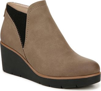 Naturalizer Affirm Wedge Bootie in Taupe Faux Leather at Nordstrom Rack, Size 6.5