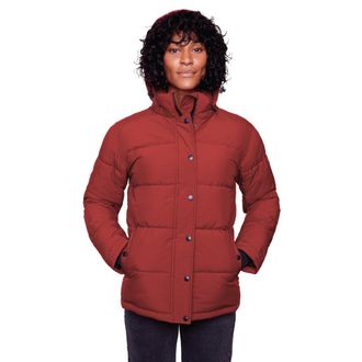 Alpine North FORILLON - Vegan Down Short Quilted Puffer Jacket in Deep Red at Nordstrom, Size X-Large