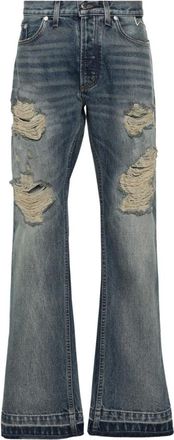 Rhude Dames, Jeans, Grijs, Maat: W32 Denim