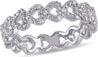 Rina Limor Silver 0.07 Ct. Tw. Diamond Ring