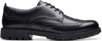 Clarks Brogue Veterschoen - Heren - Nette schoenen - Zwart - 44 EU - Leer - Schoenen