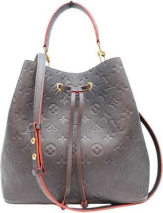 Louis Vuitton Tweedehands Canvas Louis Vuitton tassen - Dames - Vintage Tas - Blauw - ONE Size - Vintage