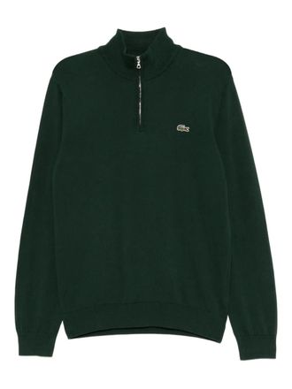 Lacoste logo-embroidered sweatshirt - men - Cotton - 4 - Green