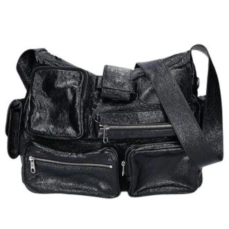 Balenciaga Pre-owned Cross Body Bags, male, Black, Size: ONE SIZE Pre-owned Vintage Messenger Bag