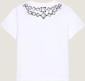 Givenchy Crystal-Embellished Graphic T-Shirt - White