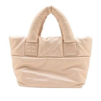Chanel Pre-owned Tote Bags, female, Beige, Size: ONE SIZE Pre-owned Coco Cocoon Tote