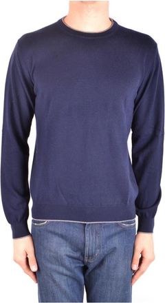 Altea Gebreide kleding - Heren - Ronde hals truien - Blauw - S - Truien & Vesten
