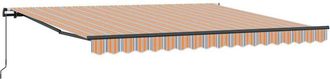 vidaXL Toldo Retr&aacute;ctil Manual Multicolor 400 X 300 Cm Tela Vidaxl