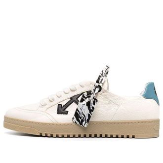 Off-white Dunk Low Spliced Laces White Blue Tan OMIA042R21LEA0010110