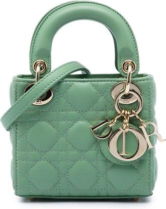 Dior Pre-owned Dior Micro Lambskin Cannage Lady Dior Ladies PEHAEG89HRKZGEIB
