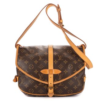 Louis Vuitton Pre-owned Womens Saumur PM Shoulder Bag - Brown - One Size
