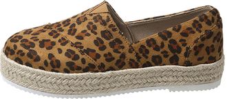 Generic Womens Casual Shoes Comfortable Round Toe Flats Stylish Classic Versatile Breathable Comfortable Slip On Flat Shoes Walking Work Brown